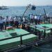 Lần đầu tiên Khánh Hòa thí điểm mô hình nuôi lồng HDPE tại khu vực biển hở