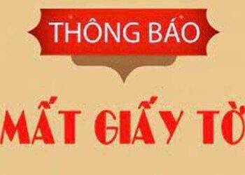Công ty TNHH Xuất nhập khẩu Ô tô Trường Thịnh thông báo mất giấy tờ