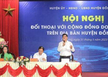 Huyện Đồng Hỷ (Thái Nguyên) tổ chức Hội nghị đối thoại với cộng đồng doanh nghiệp trên địa bàn