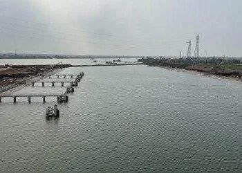 Kênh nối sông Đáy và sông Ninh Cơ chuẩn bị đi vào hoạt động