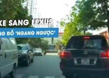 Lái xe sang Lexus dừng đỗ 'ngang ngược', tài xế còn thái độ thách thức