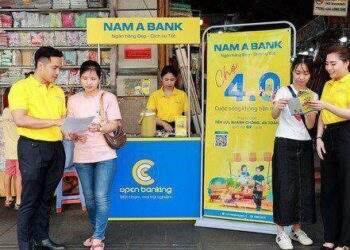 Nam A Bank nhân rộng thanh toán không tiền mặt với mô hình chợ 4.0
