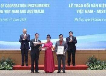 Thủ tướng hai nước Việt Nam, Úc chứng kiến lễ công bố đường bay thẳng thành phố Hồ Chí Minh – Brisbane của Vietjet