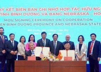 Bình Dương ký kết hợp tác nhiều lĩnh vực với bang Nebraska (Hoa Kỳ)