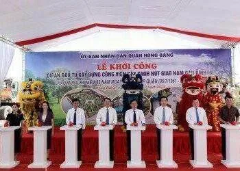 Hải Phòng có thêm Công viên cây xanh Nút giao Nam cầu Bính hơn 134 tỷ đồng
