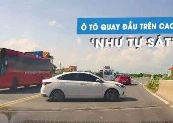 Phẫn nộ ô tô liều lĩnh quay đầu 'như tự sát' trên cao tốc