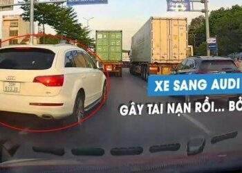 Phẫn nộ xe sang Audi chạy 'loi nhoi', vượt ẩu gây tai nạn… rồi bỏ chạy