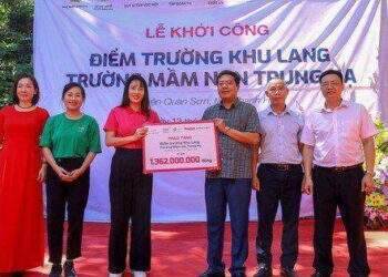 Tập đoàn TH tặng điểm trường xanh cho học sinh mầm non vùng cao Thanh Hóa