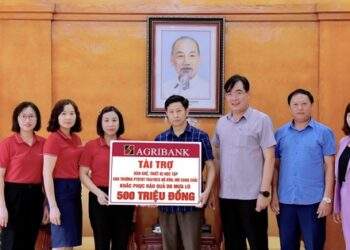 Agribank tài trợ 500 triệu đồng khắc phục hậu quả do mưa lũ tại Yên Bái