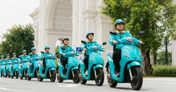 Dàn xe dịch vụ Xanh SM Bike xuất hiện nườm nượp trên đường phố Hà Nội