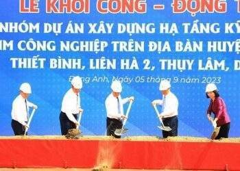 Khởi công, động thổ 4 cụm công nghiệp tại huyện Đông Anh
