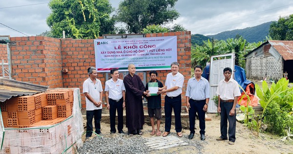 ABIC Đắk Lắk khởi công xây dựng nhà tình nghĩa tại buôn Rơ Cai A, xã Krông Nô, huyện Lắk