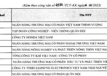 331 doanh nghiệp bị loại khỏi 1.000 doanh nghiệp nộp thuế TNDN lớn nhất