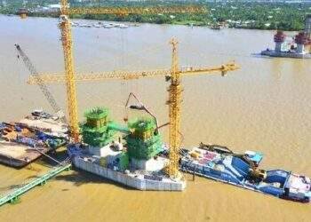 Cầu chính Dự án Rạch Miễu 2 vượt tiến độ 2 tháng