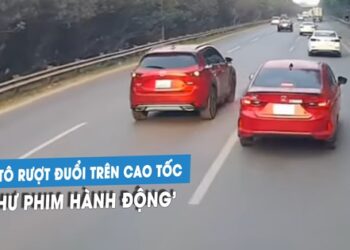 Hai ô tô rượt đuổi, chèn đường nhau 'như phim hành động' trên cao tốc