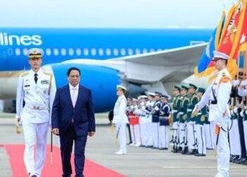 Lễ đón Thủ tướng Phạm Minh Chính và Phu nhân thăm chính thức Hàn Quốc
