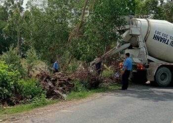 Thông tin bất ngờ vụ khoan thủng quốc lộ để đặt ống bơm bùn đất san lấp mặt bằng ở Kiên Giang