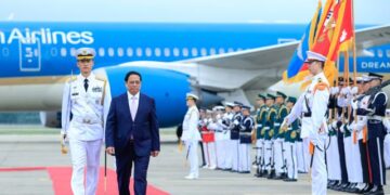 Lễ đón Thủ tướng Phạm Minh Chính và Phu nhân thăm chính thức Hàn Quốc