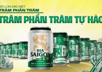 Các tỉnh miền Trung xuất hiện trên lon bia 'Trăm Phần Trăm' của Bia Saigon Lager