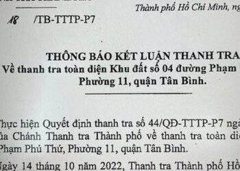 Chủ tịch UBND TP HCM yêu cầu thu hồi 1 khu đất hơn 12.000m2