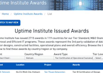 Việt Nam có Data Center đầu tiên sở hữu chứng chỉ “Vận hành Bền vững” của Uptime
