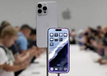 The iPhone 16 Pro is seen at an event at the Steve Jobs Theater on its campus in Cupertino, California, U.S. Sept. 9, 2024. Photo by Reuters