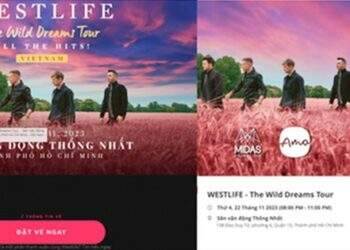 Cảnh báo thủ đoạn giả mạo website bán vé concert Westlife chiếm đoạt tài sản