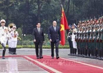 Chủ tịch nước Lương Cường chủ trì lễ đón chính thức Tổng thống Bulgaria