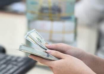Dollar edges lower against dong