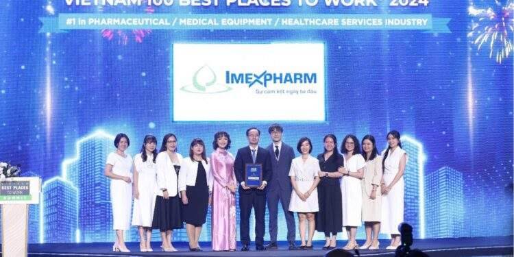 Imexpharm dẫn đầu về môi trường làm việc tốt nhất Việt Nam 2024