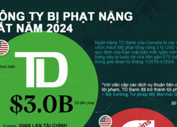 Những công ty bị phạt nặng nhất năm 2024