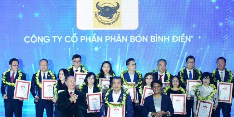 Phân bón Bình Điền đạt danh hiệu Top 50 Doanh nghiệp xuất sắc nhất Việt Nam