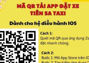 Tải ứng dụng Tiên Sa Taxi để đặt xe nhanh chóng, cước giá cố định
