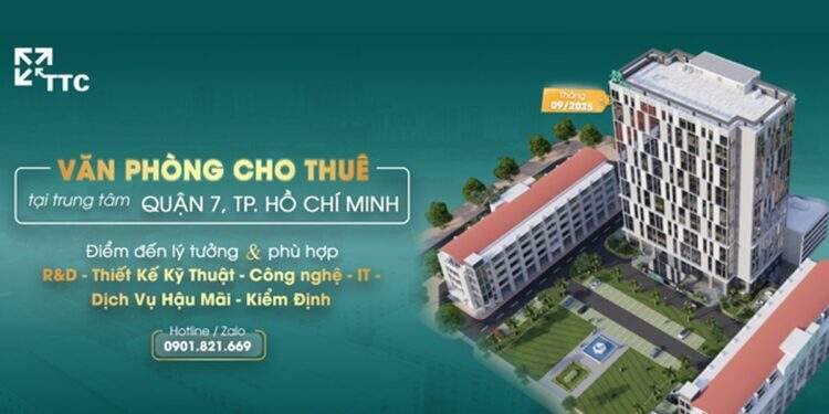 Văn phòng Q.7 - DN công nghệ, thiết kế, R&D, lập trình, dịch vụ GTGT cao