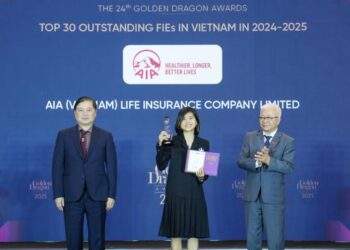 AIA Việt Nam được vinh danh tại chương trình Rồng vàng 2025