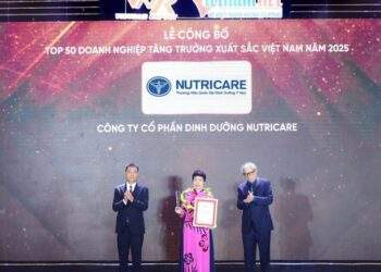 Nutricare 3 năm liên tiếp lọt TOP 50 Doanh nghiệp tăng trưởng xuất sắc
