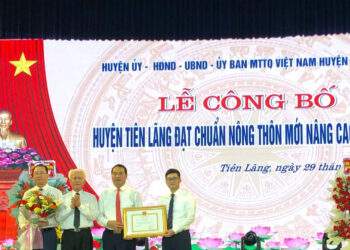 huyện Tiên Lãng đạt chuẩn Nông thôn mới nâng cao năm 2024