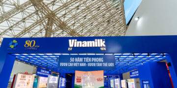 Gian hàng của Vinamilk tạo dấu ấn tại Triển lãm thành tựu đất nước