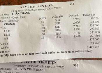 Hóa đơn tiền điện 2 hộ ở Phú Thọ giống hệt số tiền và kWh: EVN không phát hành