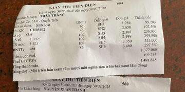 Hóa đơn tiền điện 2 hộ ở Phú Thọ giống hệt số tiền và kWh: EVN không phát hành