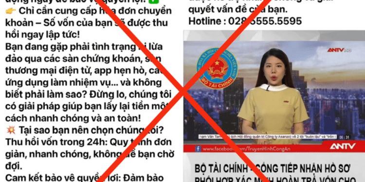 Trang facebook giả mạo Bộ Tài chính.