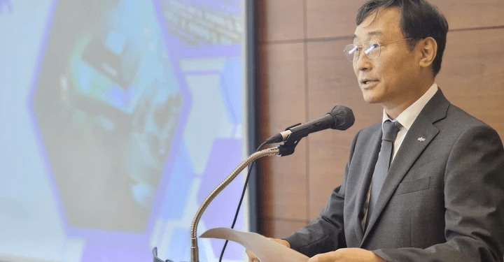 Ông Kim Deukjung, Phó Chủ tịch NIPA phát biểu khai mạc Hội thảo.
