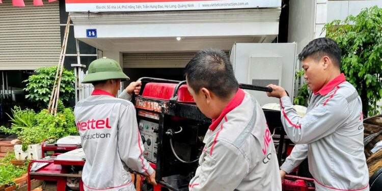 Viettel đảm bảo duy trì mạng lưới trong và sau bão Ragasa
