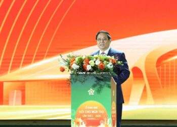 Thủ tướng phát biểu khai mạc Hội chợ Mùa Thu lần thứ nhất – 2025. Ảnh: VGP.