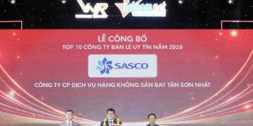 SASCO nhận danh hiệu Top 10 công ty uy tín ngành Bán lẻ Việt Nam 2025