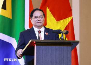 Thủ tướng Phạm Minh Chính phát biểu tại diễn đàn. Ảnh: TTXVN.