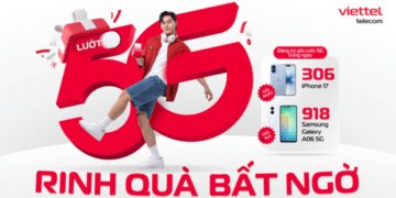 Trúng thưởng hơn 1200 điện thoại iPhone 17 và Samsung Galaxy A06 5G khi dùng 5G Viettel