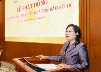 Tư lệnh ngành ngân hàng phát động ủng hộ đồng bào bị thiệt hại do cơn bão số 10