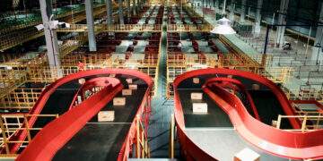 Hệ thống phân loại hàng hóa hiện đại của JT Express (Ảnh: DNCC).