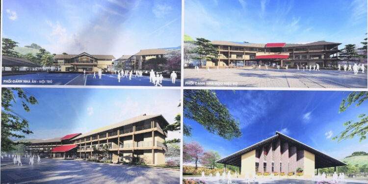 Khởi công xây dựng 4 trường nội trú liên cấp vùng biên